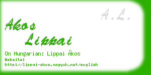 akos lippai business card